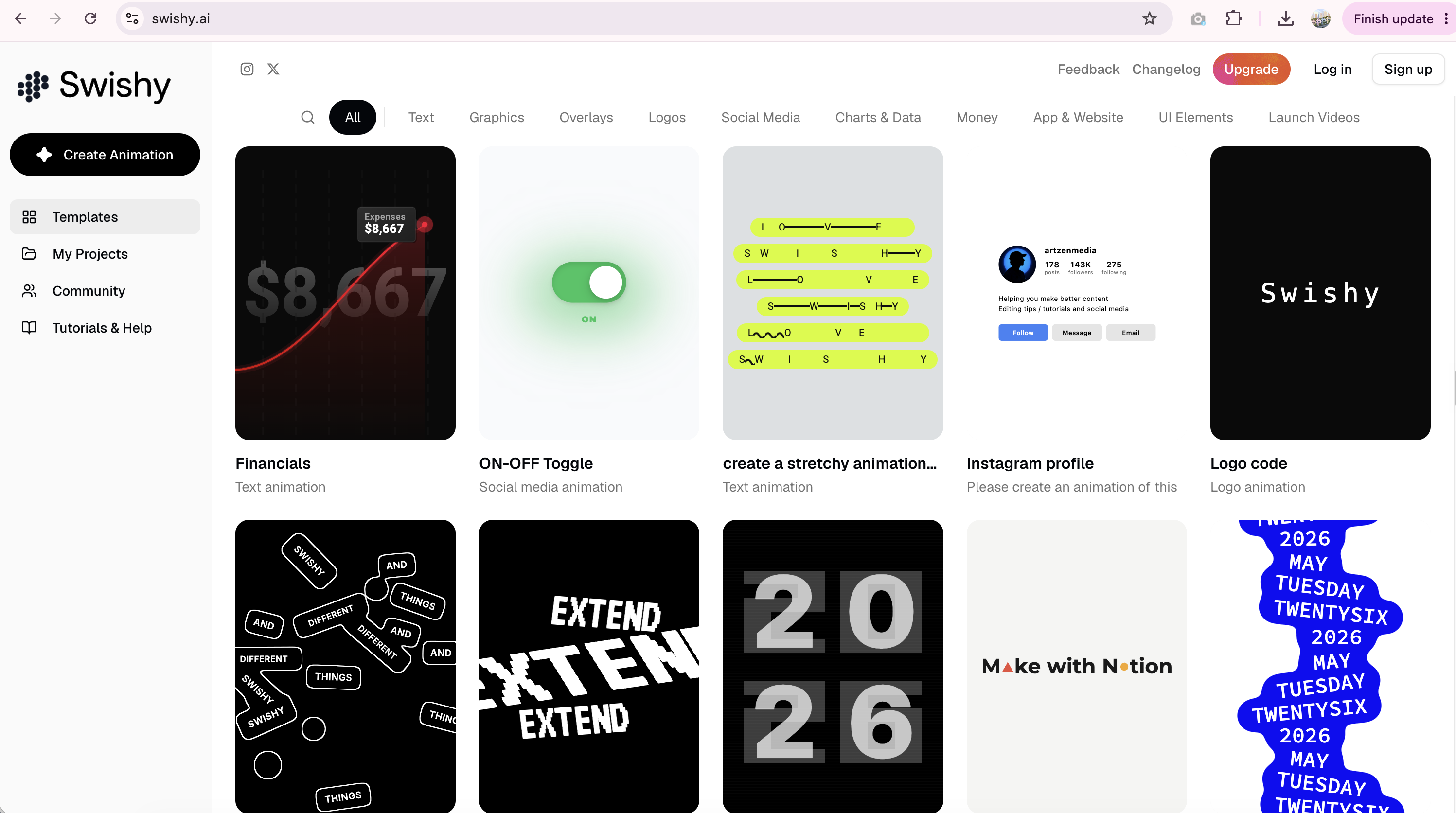 Swishy AI motion design tool