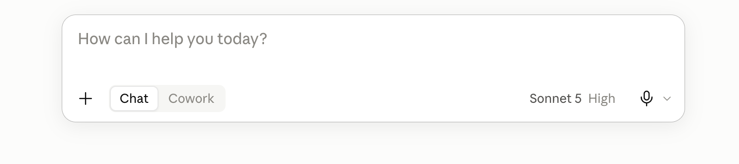 The claude.ai message box with the Chat tab selected on the free plan