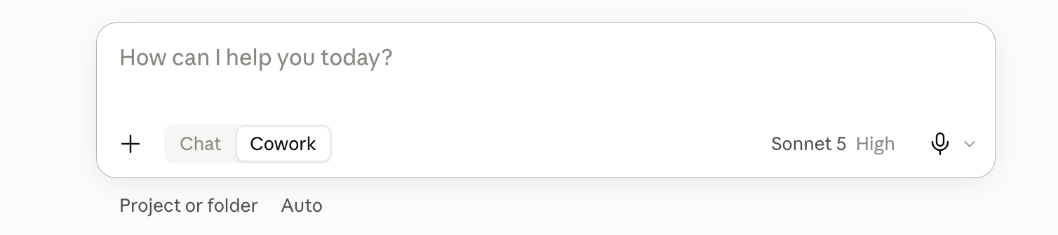 The same claude.ai box with the Cowork tab selected on a paid plan