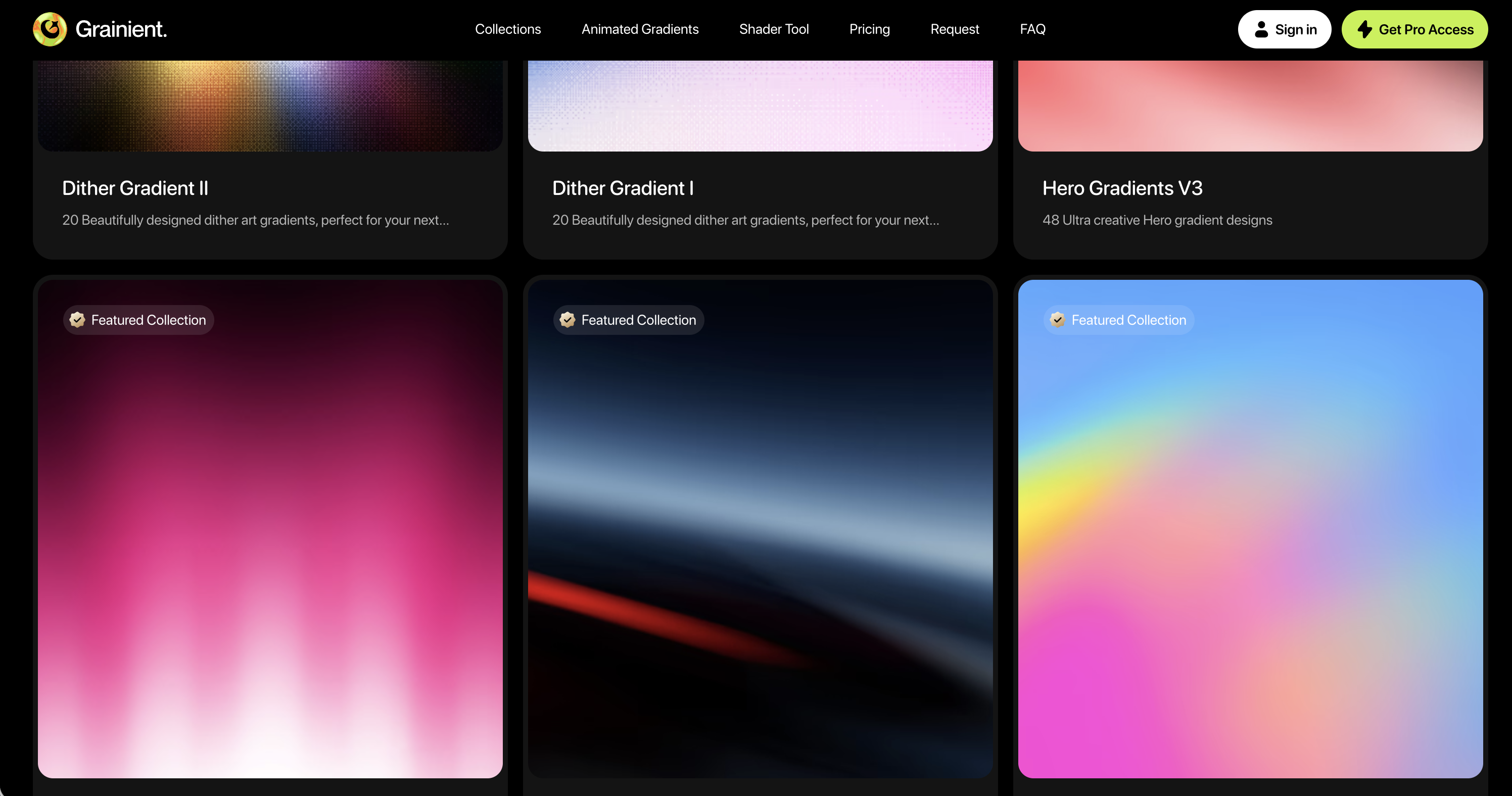 Grainient gradients and grainy textures