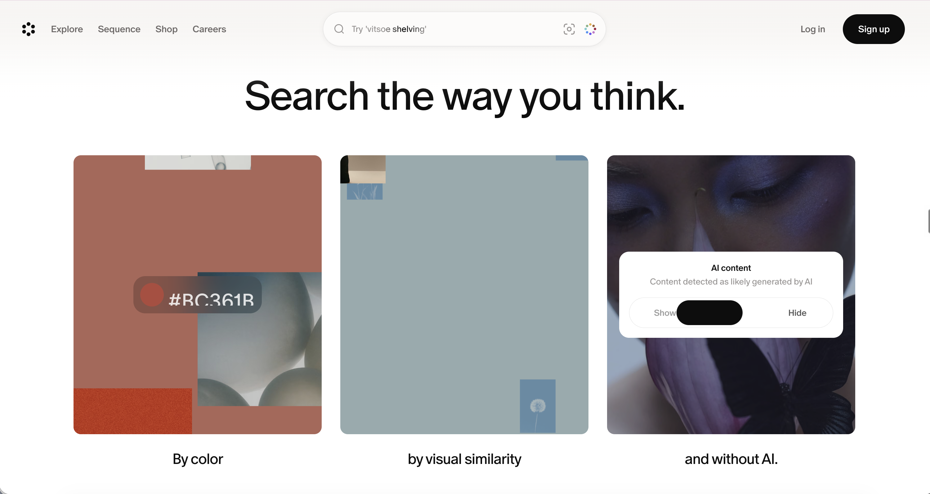 Cosmos visual bookmarking and moodboards
